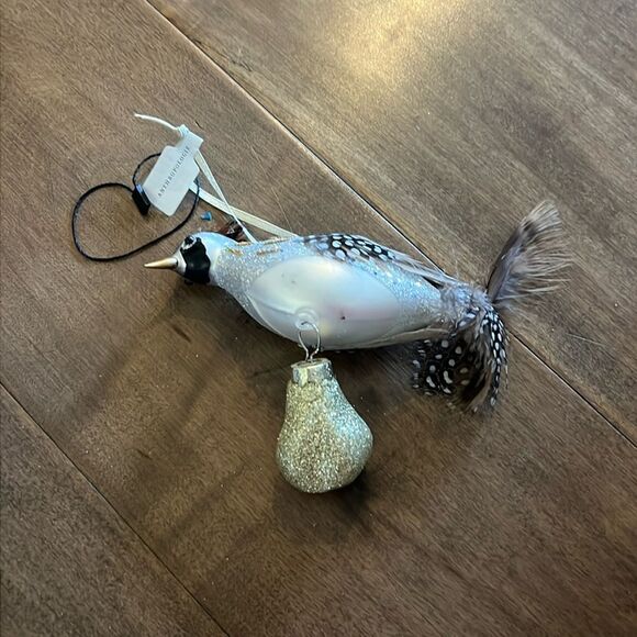 Anthropologie Glass Partridge with Pear Ornament - Picture 2 of 5